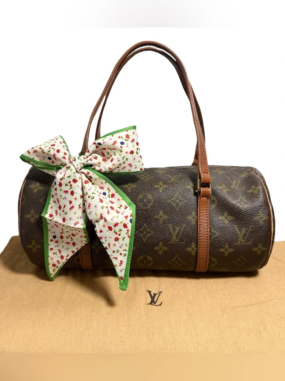 Louis Vuitton Monogram Leather 1982 Vintage Papillon 30 w.Dust Bag